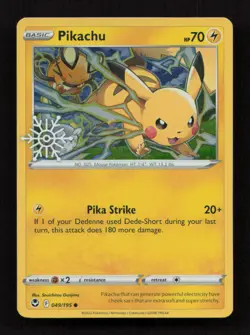 Pikachu (Holiday Calendar) 049/195 Holo Pokemon NM B44-59 - Image 1