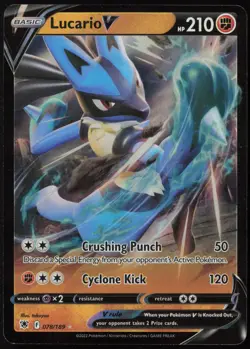 Lucario V 078/189 Astral Radiance V Rare Holo Holo Pokemon NM - Image 1