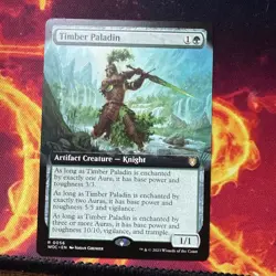 Timber Paladin (Extended Art) #56 (NM) Wilds of Eldraine WOC Magic MTG - Image 1