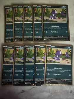 Pokemon TCG Toxel Cosmos Holo Black Star Promo #78 CHAOS RISING LOT NM x10 - Image 1