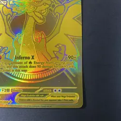 Mega Charizard X Ex Gold Hyper Rare 130/094 LP - Phantasmal Flames - Pokemon TCG - Image 3