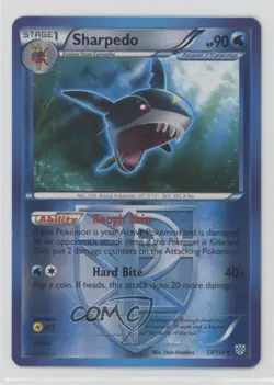 Sharpedo Reverse Foil Pokemon Black & White Plasma Storm #33 - Image 1