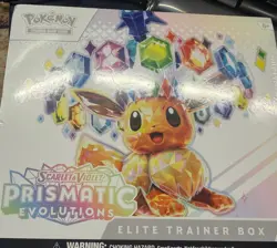 Pokemon TCG Scarlet & Violet Prismatic Evolutions Elite Trainer Box Eevee 2025 - Image 1