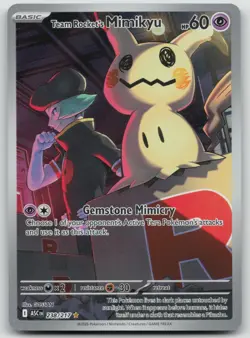 Pokemon Ascended Heroes Team Rocket's Mimikyu 238/217 Illustration Rare NM/M - Image 1