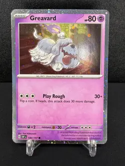 Pokemon TCG - Houndstone Ex SVP 162 Black Star & Greavard 100/197 Promo - NM - Image 3