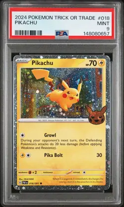 2024 Pokemon Trick or Trade PSA Lot 1 PSA 10 Pikachu 12 PSA 9 Pikachu 10 Gengars - Image 3