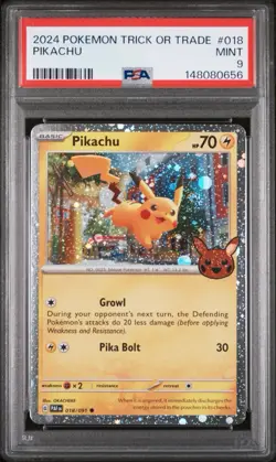 2024 Pokemon Trick or Trade PSA Lot 1 PSA 10 Pikachu 12 PSA 9 Pikachu 10 Gengars - Image 4