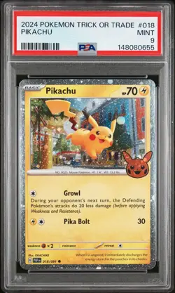 2024 Pokemon Trick or Trade PSA Lot 1 PSA 10 Pikachu 12 PSA 9 Pikachu 10 Gengars - Image 5