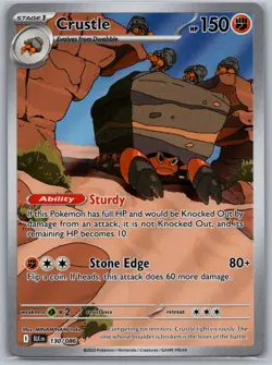 Crustle 130/086 - IR - NM - Black Bolt - Pokemon TCG - Image 1