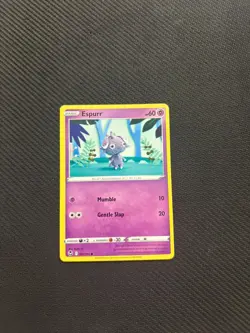 Espurr 081/195 Common Silver Tempest Pokemon Near Mint - Image 1