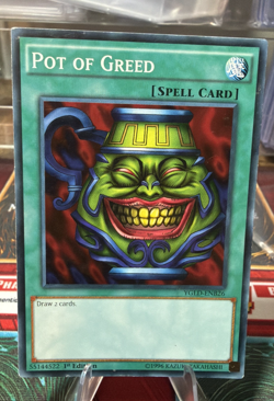 Pot of Greed : Yugi's Legendary Decks YGLD-ENB26 Lp-/MP 1st edition - staple - Image 1