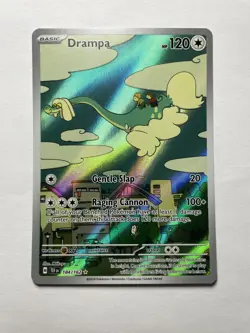 Drampa 184/162 Illustration Rare Temporal Forces Pokemon Near Mint - Image 1