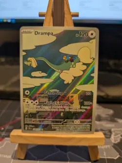 Pokemon Card Drampa 184/162 Temporal Forces Illustration Rare Near Mint - Image 1