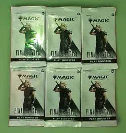 6x MTG Final Fantasy Play Booster Packs - Universes Beyond 2025 - Sealed - Image 1