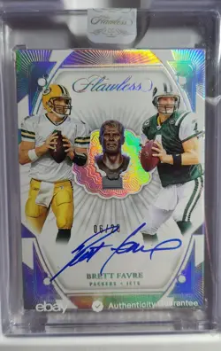 Brett Favre 2024 Panini Flawless Career Progressions Autograph 6/20 Packers/Jets - Image 2