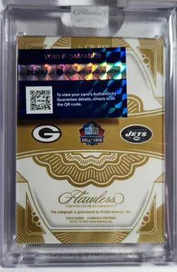 Brett Favre 2024 Panini Flawless Career Progressions Autograph 6/20 Packers/Jets - Image 3