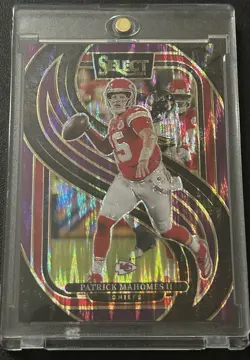 2024 Panini Select Premier Level Patrick Mahomes II #120 Purple Shock Prizm /360 - Image 1