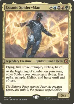 MTG Cosmic Spider-Man (0127) *Non-Foil* Base Mythic Spider-Man SPM NM/MT - Image 1