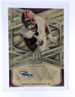 2024 Panini Spectra Brian Robinson Jr. Signatures Gold Vinyl Auto 1/1 One of One - Image 1