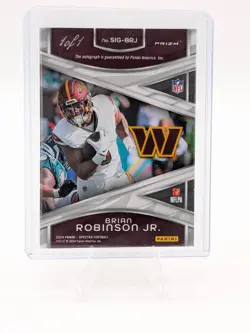 2024 Panini Spectra Brian Robinson Jr. Signatures Gold Vinyl Auto 1/1 One of One - Image 2