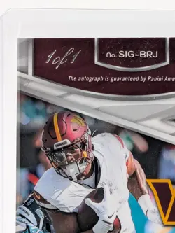 2024 Panini Spectra Brian Robinson Jr. Signatures Gold Vinyl Auto 1/1 One of One - Image 3