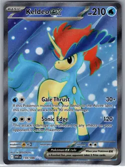 Keldeo ex 159/086 SV: White Flare - Pokemon Card - NM - Image 1