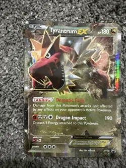 Pokemon TCG - Tyrantrum EX XY Black Star Promos Holo Ultra Rare Card XY70 - Image 1