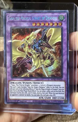 Yugioh Gaia The Magical Knight of Dragons Holo Card Pulled-Straight Into Sleeve - Image 1