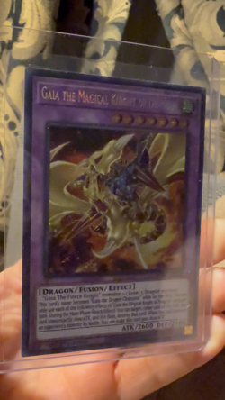 Yugioh Gaia The Magical Knight of Dragons Holo Card Pulled-Straight Into Sleeve - Image 2