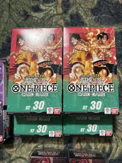 Brand New One Piece: Luffy & Ace (ST-30) Starter Deck EX Card Game Bandai X4 - Image 1