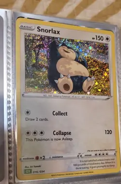 Snorlax 016/034 Trading Card Game Classic Holo - Image 1