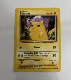 Pokemon TCG Base Set Pikachu 58/102 21-Card Lot WOTC English Unlimited - Image 1