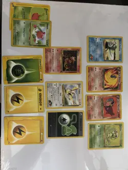 Pokemon TCG Base Set Pikachu 58/102 21-Card Lot WOTC English Unlimited - Image 3
