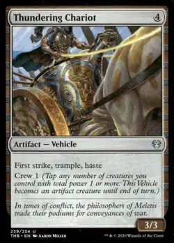 Thundering Chariot 239/254 Theros Beyond Death MTG Magic the Gathering card - Image 1