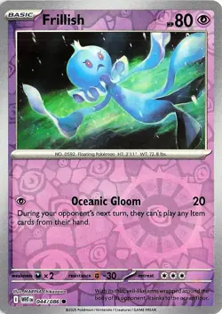 Frillish 044/086 SV: White Flare Common Pokemon Reverse Holo-NM - Image 1