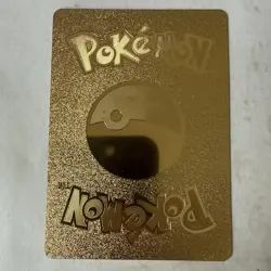 Pokemon Meowth VMAX Gold Metal Full Art Foil Cat Card 300 HP SWSH005 - Image 2