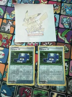 2x Pokemon TCG - Sword & Shield Base - Pokegear 3.0 174/202 - Reverse Holo - LP - Image 1