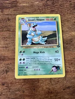 WotC Giovanni's Nidoqueen 23/132 Gym Challenge Unlimited Rare Eng 100 HP - Image 2