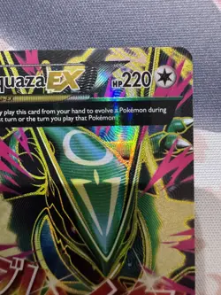 M Rayquaza EX 105/108 Full Art Holo Roaring Skies UR HP 220 2015 (LP) - Image 3