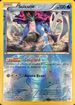 Suicune 20/101 Rare Plasma Blast Pokemon Reverse Holo Lightly Played - Image 1