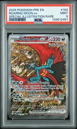 2025 Pokemon Pre Evolutions Roaring Moon EX Special Illustration Rare PSA 9 - Image 1