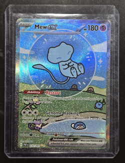 Pokemon Mew ex 232/091 SV Paldean Fates SIR Holo Full Art English 180HP - Image 1