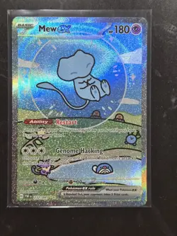 Pokemon Mew ex 232/091 SV Paldean Fates SIR Holo Full Art English 180HP - Image 3