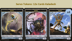 MTG Servo Tokens 12x Cards (4 each art) Commander Kaladesh -Magic Cards Set Deck - Image 1