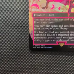 2025 MTG FINAL FANTASY COLORFUL CHOCOBOS-NEON INK PINK TRAVELING CHOCOBO FOIL - Image 3