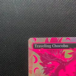 2025 MTG FINAL FANTASY COLORFUL CHOCOBOS-NEON INK PINK TRAVELING CHOCOBO FOIL - Image 4