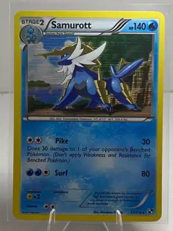 Samurott 31/114 Holo Rare Black & White Holo Near Mint - Image 1