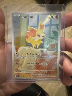 Fennekin POKEMON Chaos Rising ETB Promo #080 NM FULL ART - Image 1