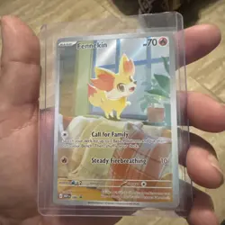 Fennekin POKEMON Chaos Rising ETB Promo #080 NM FULL ART - Image 2