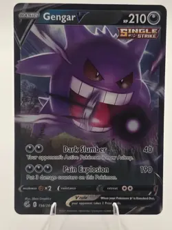 Pokemon Gengar V 156/264 Swsh08: Fusion Strike Holo - Image 3